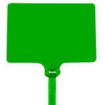 6" 120# Green Identification Cable Ties - 100/Case