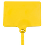 6" 120# Yellow Identification Cable Ties - 100/Case