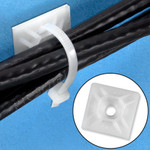1 x 1" Natural Cable Tie Mounts - 100/Case