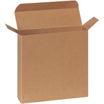 7 1/4 x 2 x 7 1/4" Kraft Reverse Tuck Folding Cartons - 250/Case