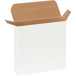 6 x 1 1/2 x 6" White Reverse Tuck Folding Cartons - 250/Case