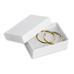 3 1/16 x 2 1/8 x 1" White Jewelry Boxes - 100/Case