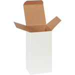 3 x 3 x 6" White Reverse Tuck Folding Cartons - 250/Case