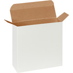 7 1/4 x 2 x 7 1/4" White Reverse Tuck Folding Cartons - 250/Case