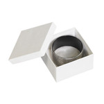 3 1/2 x 3 1/2 x 2" White Jewelry Boxes - 100/Case
