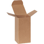 2 x 2 x 4" Kraft Reverse Tuck Folding Cartons - 1000/Case