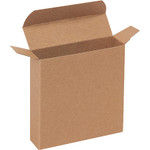 4 x 1 1/16 x 4" Kraft Reverse Tuck Folding Cartons - 500/Case