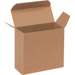 4 x 1 5/8 x 4" Kraft Reverse Tuck Folding Cartons - 500/Case