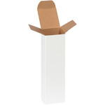 2 x 2 x 7" White Reverse Tuck Folding Cartons - 500/Case