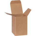 2 1/2 x 2 1/2 x 4" Kraft Reverse Tuck Folding Cartons - 500/Case