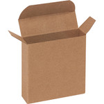 3 x 7/8 x 3" Kraft Reverse Tuck Folding Cartons - 1000/Case