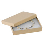 5 1/4 x 3 3/4 x 7/8" Kraft Jewelry Boxes - 100/Case