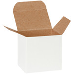 3 x 2 x 3" White Reverse Tuck Folding Cartons - 500/Case