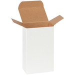 3 x 2 x 5" White Reverse Tuck Folding Cartons - 500/Case