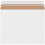 11 1/2 x 9" White Stayflats Lite® Mailers - 200/Case