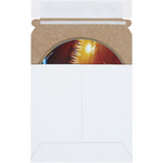 5 1/8 x 5 1/8" White Self-Seal Stayflats Plus® Mailers - 200/Case