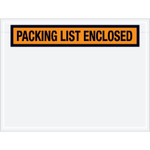 4 1/2 x 6"  Orange "Packing List Enclosed" Envelopes -- 1000/Case