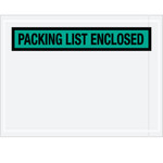 4 1/2 x 6" Green "Packing List Enclosed" Envelopes - 1000/Case