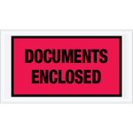 5 1/2 x 10" Red "Documents Enclosed" Envelopes - 1000/Case