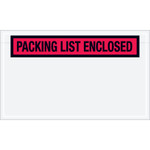 4 1/2 x 7 1/2" Red "Packing List Enclosed" Envelopes - 1000/Case