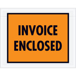 7 x 5 1/2" Orange "Invoice Enclosed" Envelopes - 1000/Case