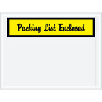 4 1/2 x 6" Yellow "Packing List Enclosed" Envelopes - 1000/Case