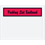 4 1/2 x 6" Red "Packing List Enclosed" Envelopes - 1000/Case