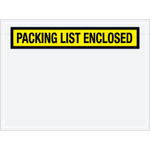 6 3/4 x 5" Yellow "Packing List Enclosed" Envelopes - 1000/Case
