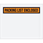 4 1/2 x 5 1/2" Orange "Packing List Enclosed" Envelopes - 1000/Case