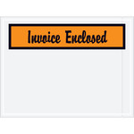 4 1/2 x 6" Orange "Invoice Enclosed" Envelopes - 1000/Case