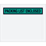 4 1/2 x 5 1/2" Green "Packing List Enclosed" Envelopes - 1000/Case