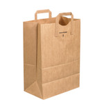 12 x 7 x 17" Flat Handle Grocery Bags - 300/Case