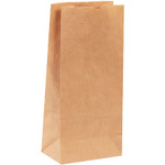8 1/4 x 5 1/4 x 18" Kraft Hardware Bags - 400/Case