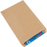 7 1/2 x 10 1/2" Kraft Flat Merchandise Bags - 2000/Case