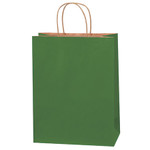 10 x 5 x 13" Green Tinted Shopping Bags - 250/Case