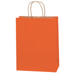 10 x 5 x 13" Orange Tinted Shopping Bags - 250/Case