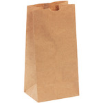 5 x 3 1/4 x 9 3/4" Kraft Hardware Bags - 400/Case