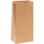 6 5/16 x 4 1/8 x 13 3/8" Kraft Hardware Bags - 400/Case