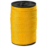 1/4", 1,000 lb, Yellow Hollow Braided Polypropylene Rope - 1000'/Coil