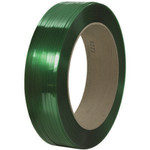 1/2" x 9000' - 16 x 6" Core Signode® Comparable Polyester Strapping - Smooth - Green - 1/Coil