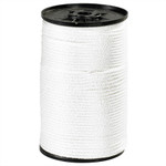 1/4", 1,150 lb, White Solid Braided Nylon Rope - 500'/Coil