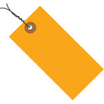 3 3/4" x 1 7/8" Orange Tyvek® PW Shipping Tag - 100/Case