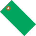 5 1/4 x 2 5/8" Green Tyvek® Shipping Tag - 100/Case