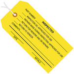 4 3/4 x 2 3/8" - "Inspected" Inspection Tags - Pre-Strung - 1000/Case