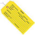 4 3/4 x 2 3/8" - "Scrap" Inspection Tags - Pre-Wired - 1000/Case