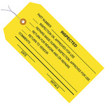 4 3/4 x 2 3/8" - "Inspected" Inspection Tags - Pre-Wired - 1000/Case