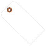 4 3/4 x 2 3/8" White Plastic Shipping Tags - 100/Case