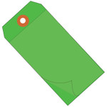 4 3/4 x 2 3/8"Green Self-Laminating Tags - 100/Case