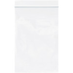 4 x 6'' - 2mil White Reclosable Poly Bags  - 1000/Case