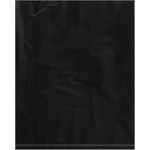 12 x 15" - 2 Mil Black Flat Poly Bags   - 100/Case